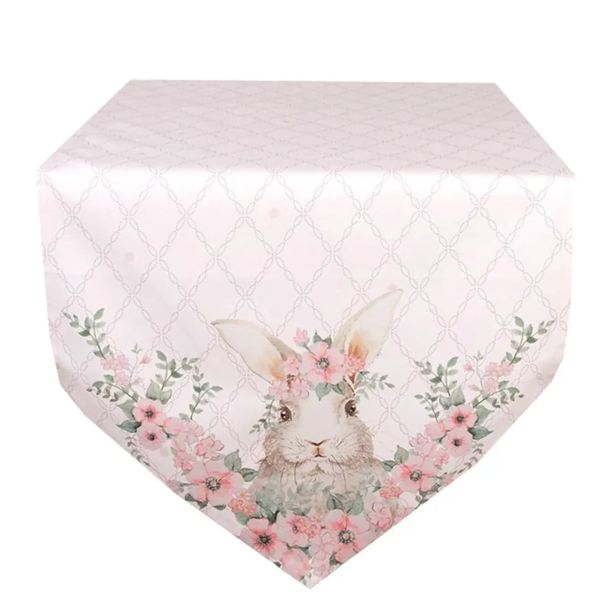 Runner in cotone con motivo pasquale -Pretty easter — Arredo Casa da Sogno