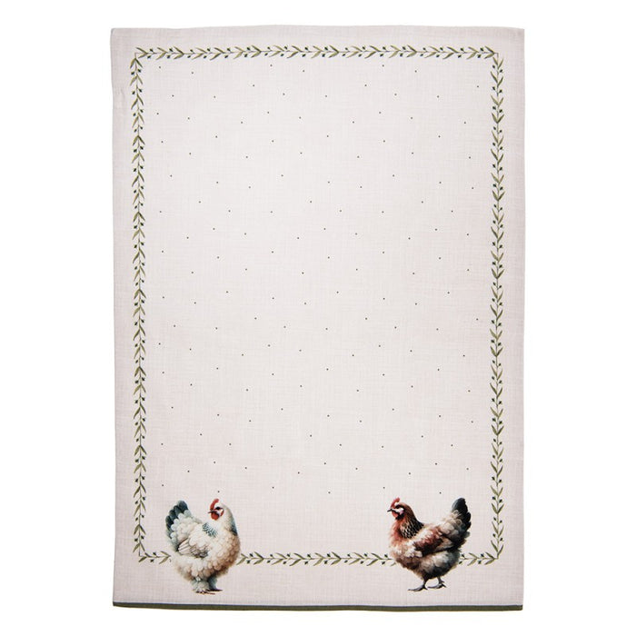Strofinaccio country con galline 50x70 cm | Clayre & Eef