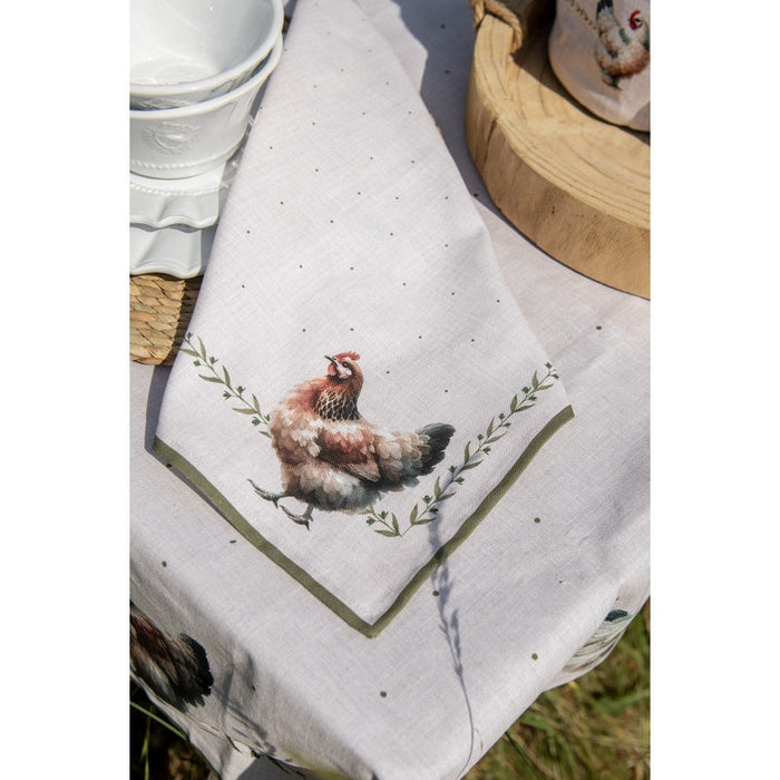 Strofinaccio country con galline 50x70 cm | Clayre & Eef