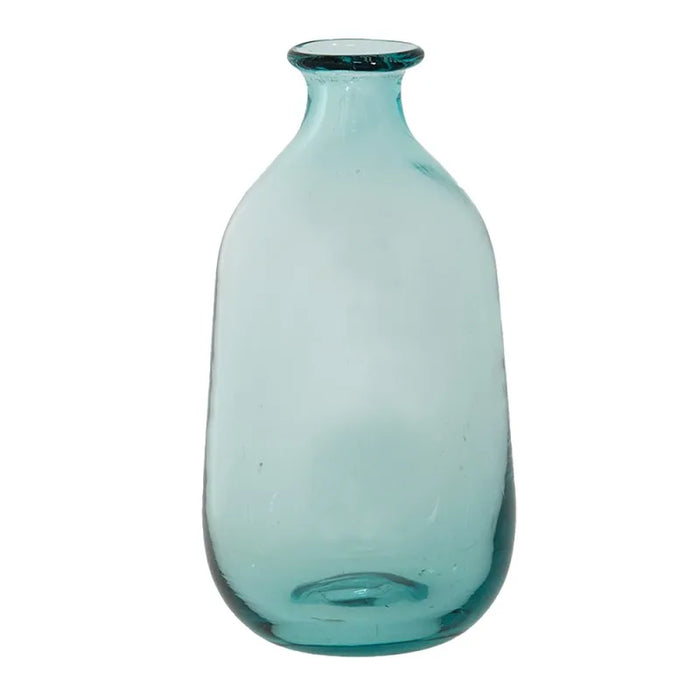 Vaso in vetro blu H 16 cm