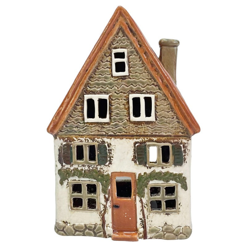 Casa Portacandela Decorativa in Ceramica Clayre & Eef – 14×8×20 cm