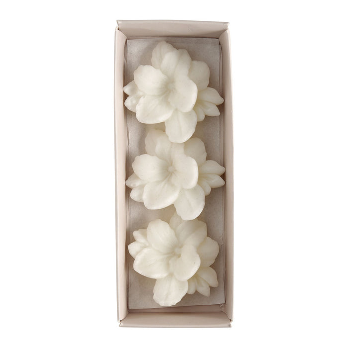 Lot de 3 décorations en cire parfumée Fleur - Fleur de Coton Mathilde M