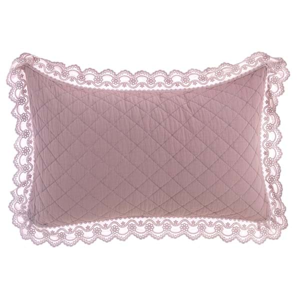 Double bed quilt with Sangallo lace and 2 pillowcases by Blanc Mariclò