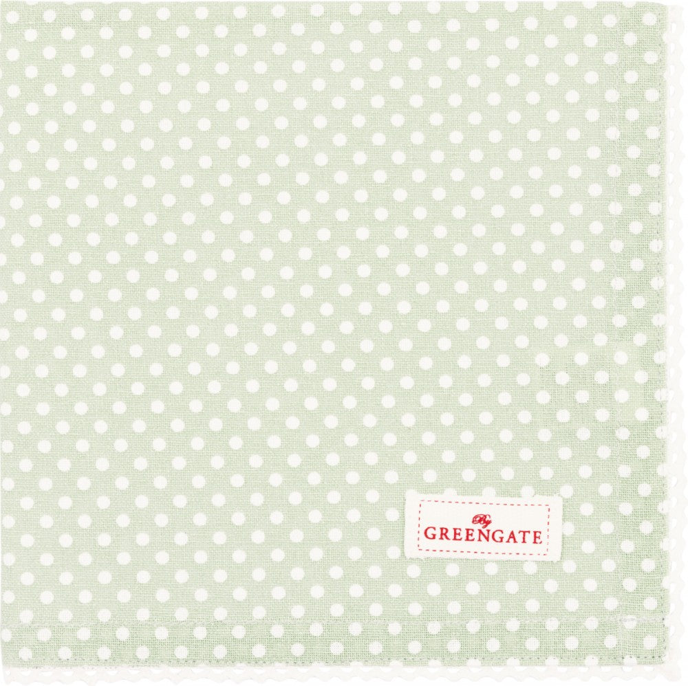 Tovagliolo in Cotone GreenGate Dotty Pale Green 40x40 cm