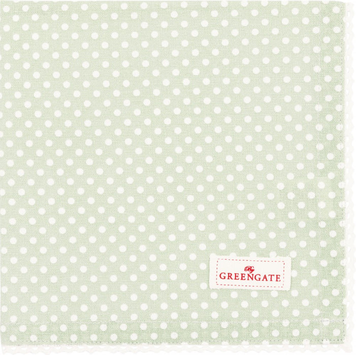 Tovagliolo in Cotone GreenGate Dotty Pale Green 40x40 cm