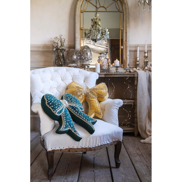 Cuscino Fiocco Natale 38×40 cm Blanc Mariclò