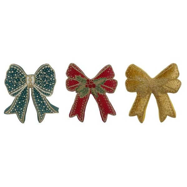 Cuscino Fiocco Natale 38×40 cm Blanc Mariclò