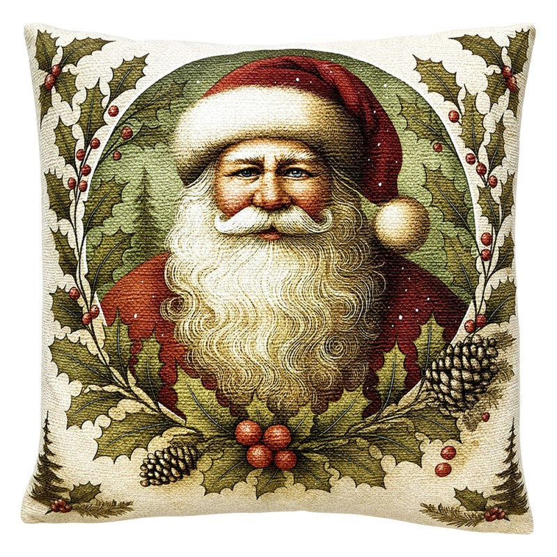 Cuscino Natalizio Babbo Natale Vintage 45x45 cm Clayre & Eef