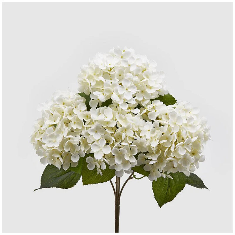 Mazzo di ortensie artificiale bianche H 45 cm Edg