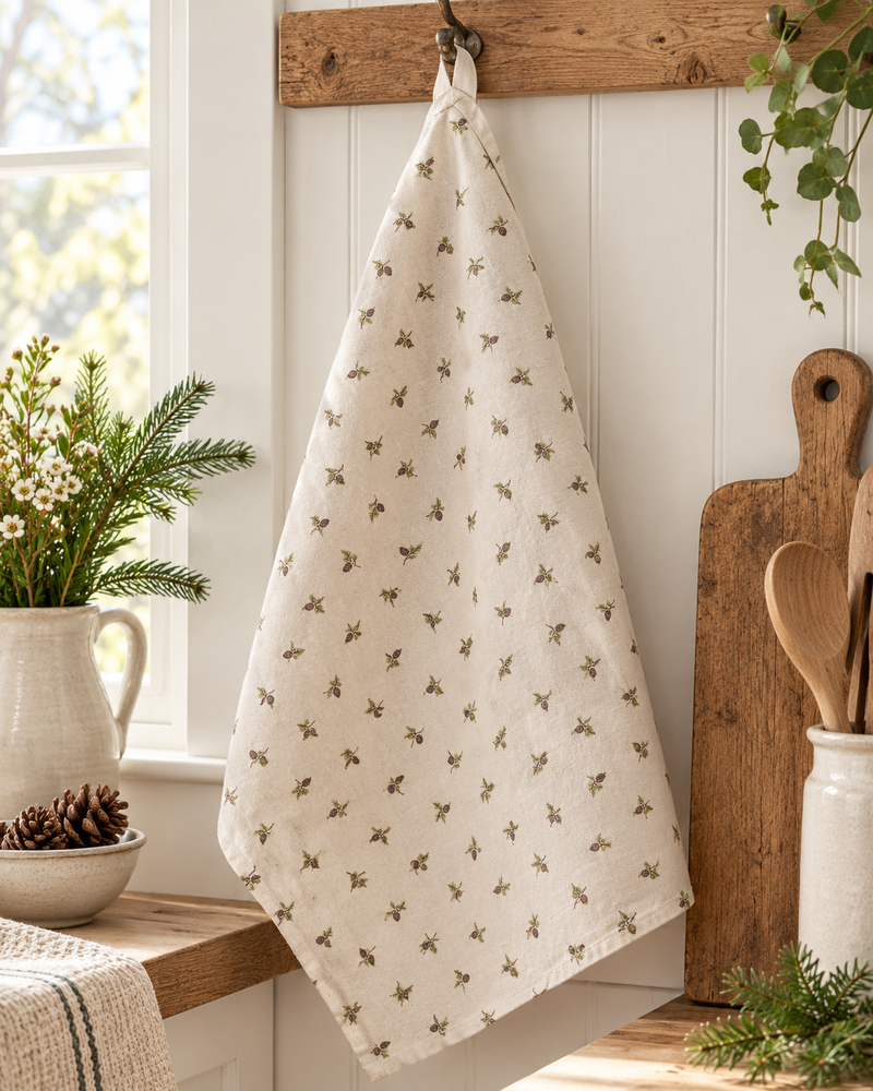Strofinaccio Natalizio con Pigne Ester 50x70 cm – IB Laursen