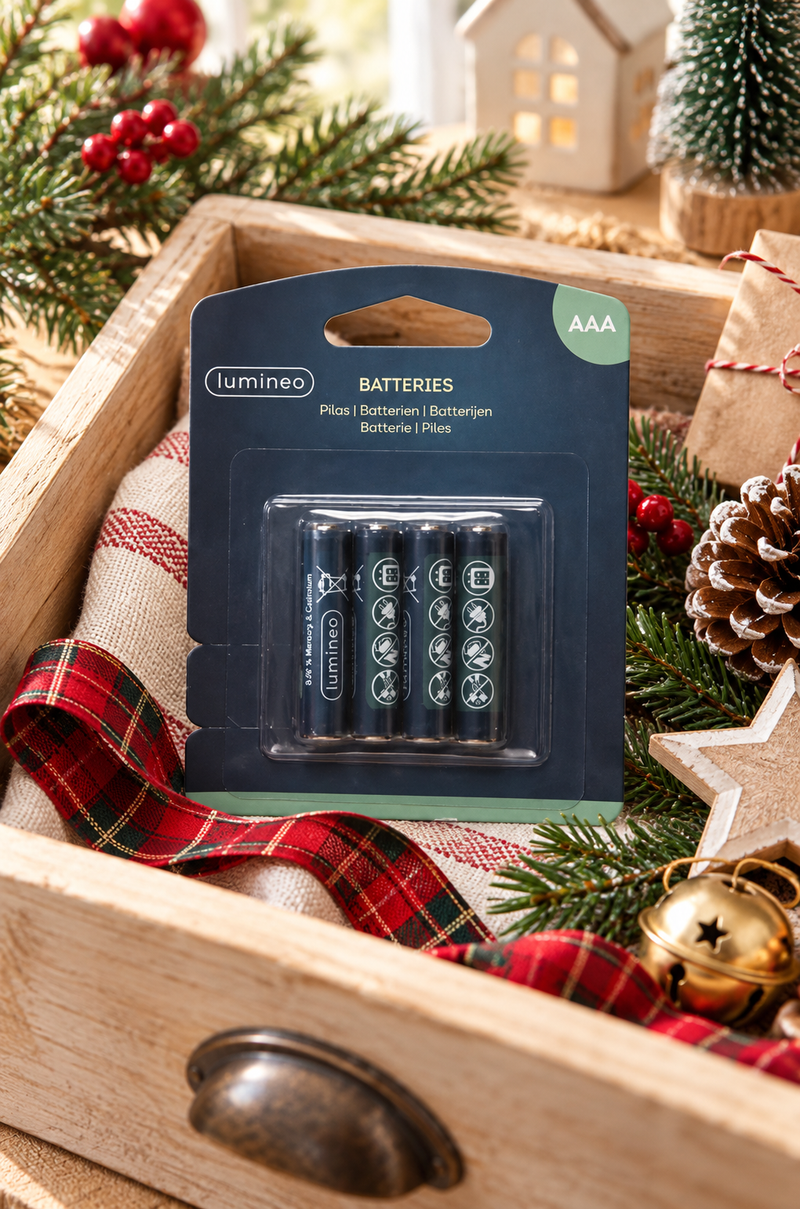 Set 4 Batterie AAA Lumineo 1300 mAh – Mini Stilo