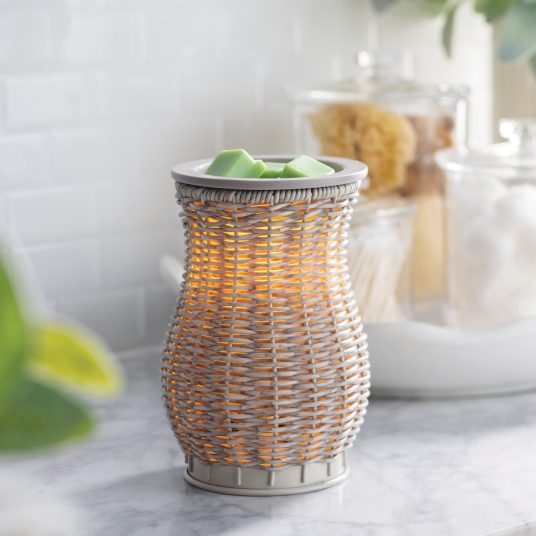 Electric scented lamp Wicker grey Candle Warmers