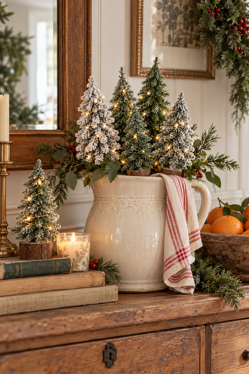 Mini Alberello di Natale con LED Assortiti – Blanc Mariclò