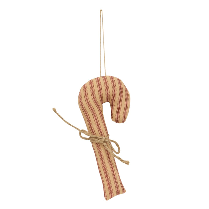 Candy cane fabric decorations