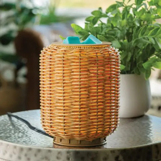 Lampada elettrica Lanterna rattan Candle Warmers