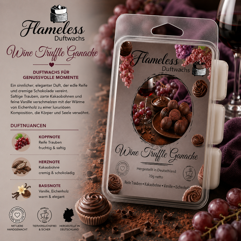 Cera Profumata Wine Truffle Ganache | Flameless Duftwachs