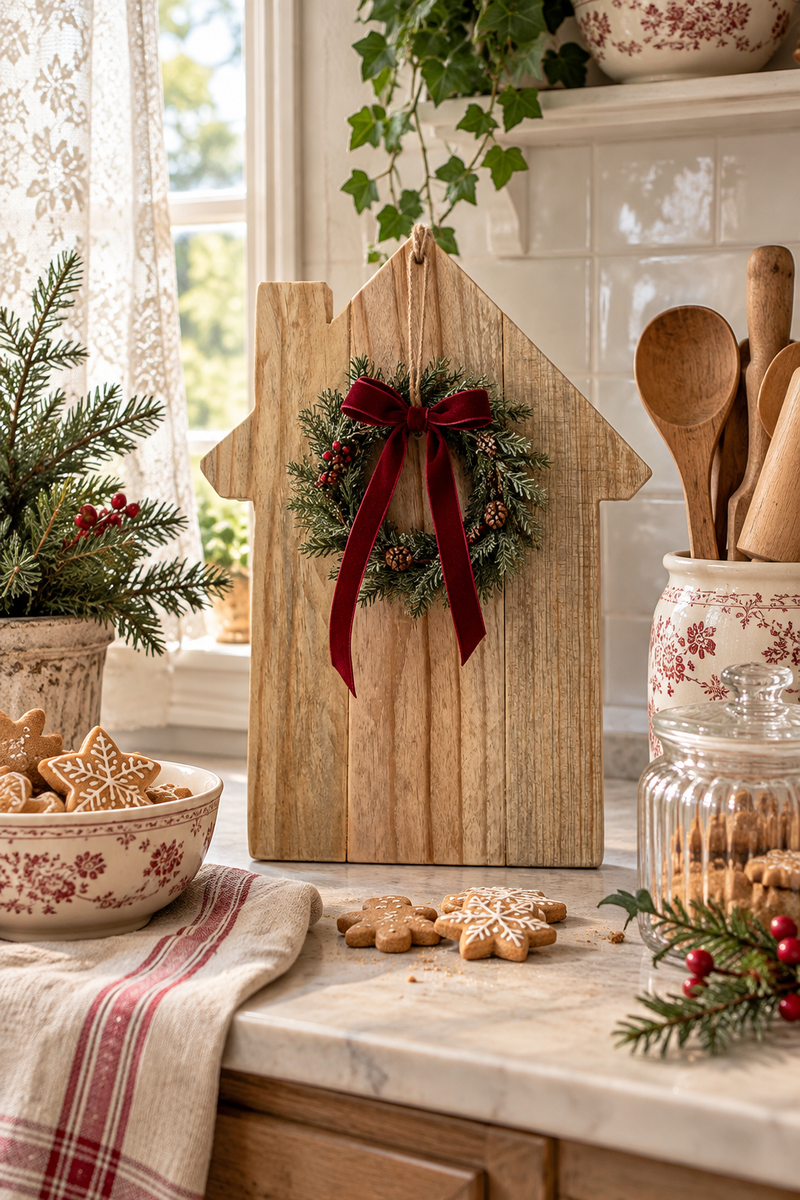 Tagliere Casetta in legno rustico