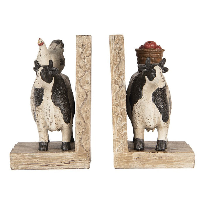Fermalibri Clayre & Eef Set 2 Mucche 17x10x14 cm