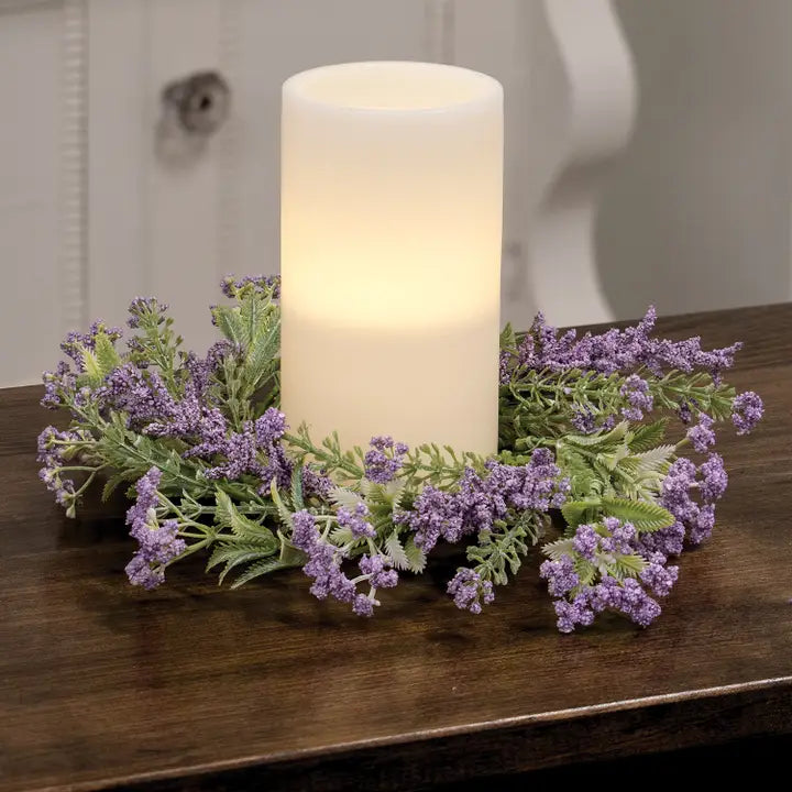 Girocandela con fiori lillà