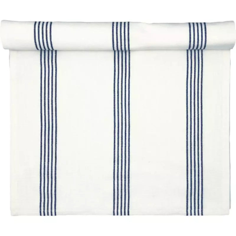 Runner in cotone 140x45 a righe blu Gladys - Arredo Casa da Sogno