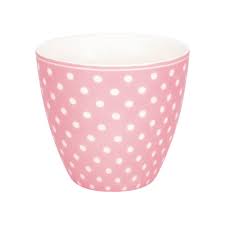 Mini Tazza da Latte GreenGate Dotty Pale Pink 130 ml