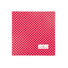 Tovagliolo Dotty Red con Merletto in Pizzo 40x40 cm – GreenGate