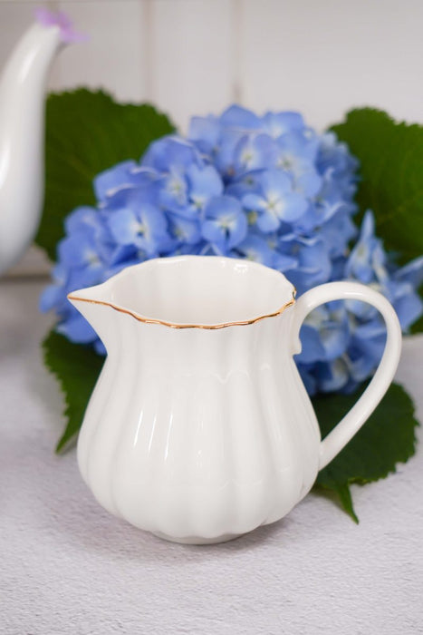 Royal Rose White Milk Jug - Isabelle Rose