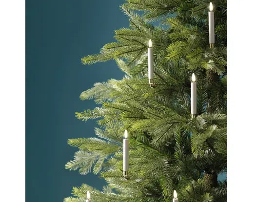 Luci a LED Fisse a Forma di Candela con Clip e Telecomando