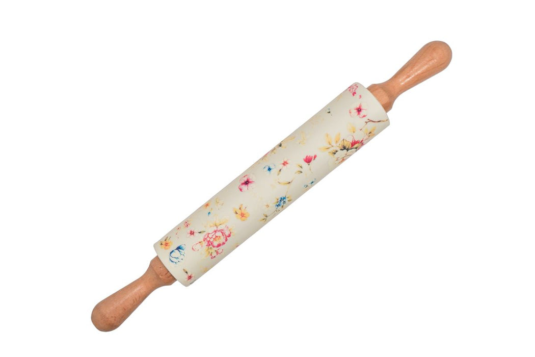 Mattarello in Silicone e Legno 43 cm – English Garden Isabelle rose