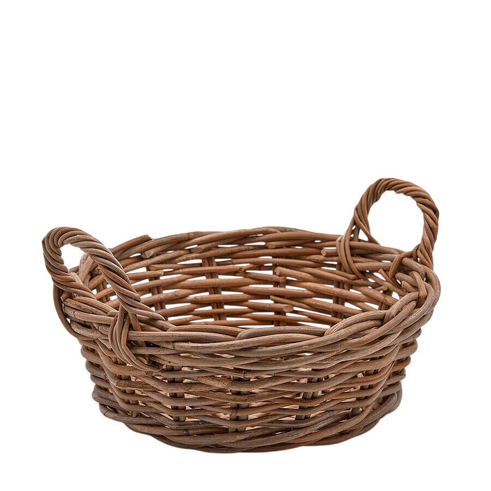 Low rattan basket H 14 cm Edg