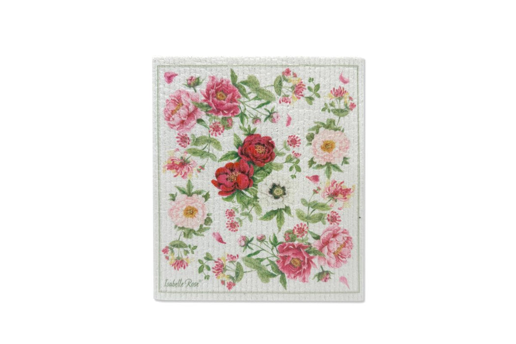 Panno Svedese 17x20 cm Peonia Isabelle Rose