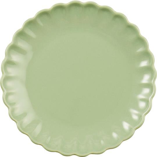 Assiette en céramique à bord ondulé Mynte -Ib laursen
