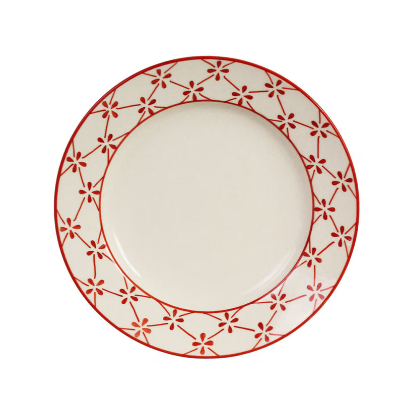Piatto Dessert Trifoglio in Ceramica Strömshaga – Ø 19,5 cm