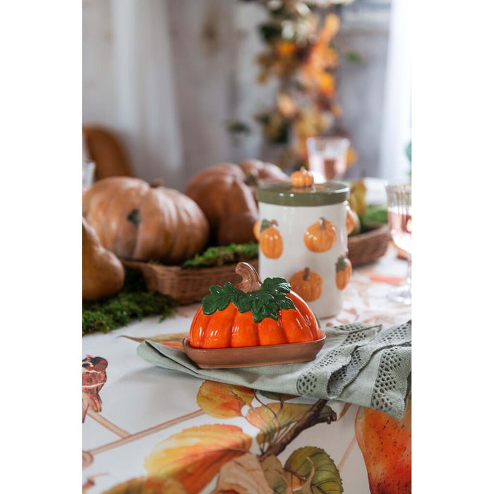 Portaburro in ceramica a forma di zucca Blanc Mariclò