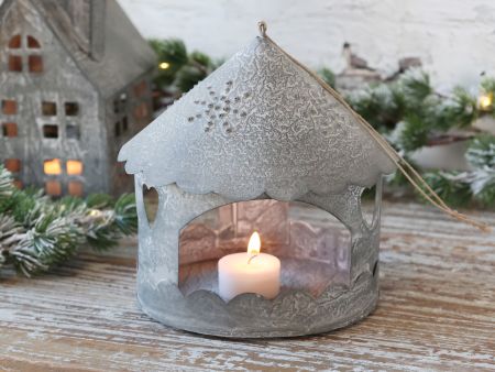 Hanging house candle holder - Chic antique