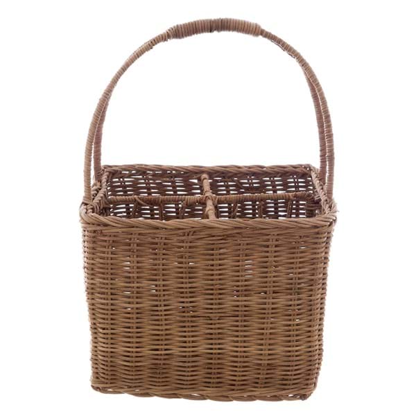 Portaposate Leonora in Rattan Blanc Mariclò