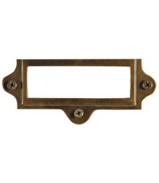 Porta Etichetta Vintage Patinato In Ferro - Arredo Casa da Sogno