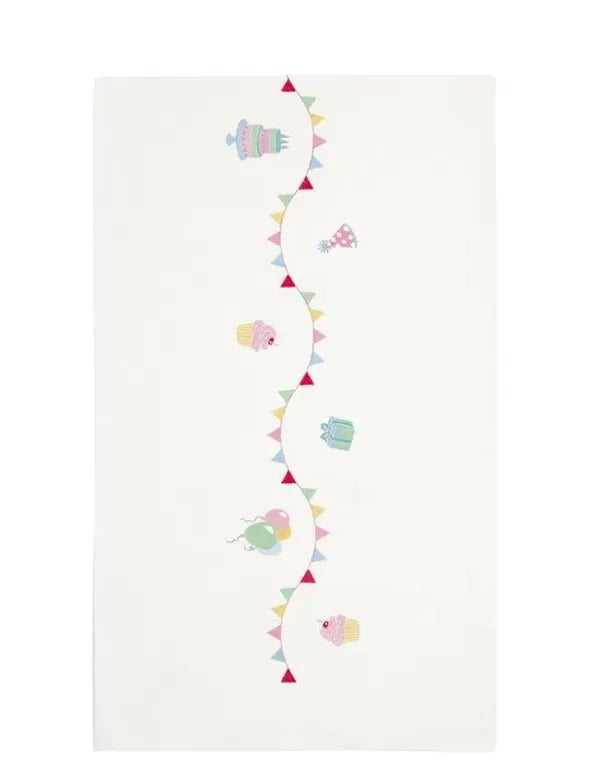 Runner da tavolo Birthday White 45x140 cm 100% cotone Greengate