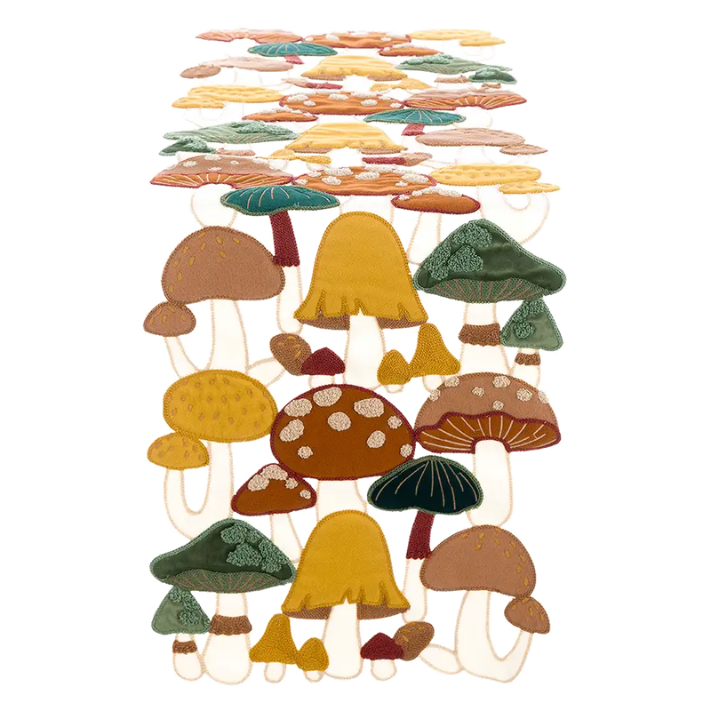 Runner Tavola Funghi Sagomati 114x35 cm – Blanc Mariclò