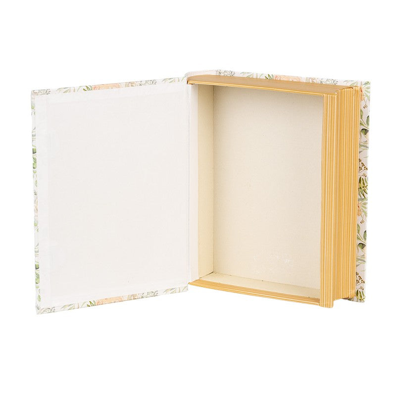 Scatola a forma di libro floreale Clayre & Eef