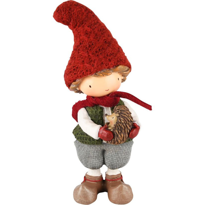 Child with hedgehog