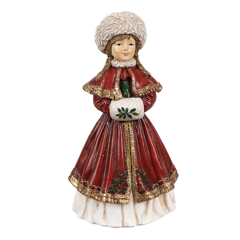 Statua natalizia decorativa in poliresina 9 x 7 x H17 cm