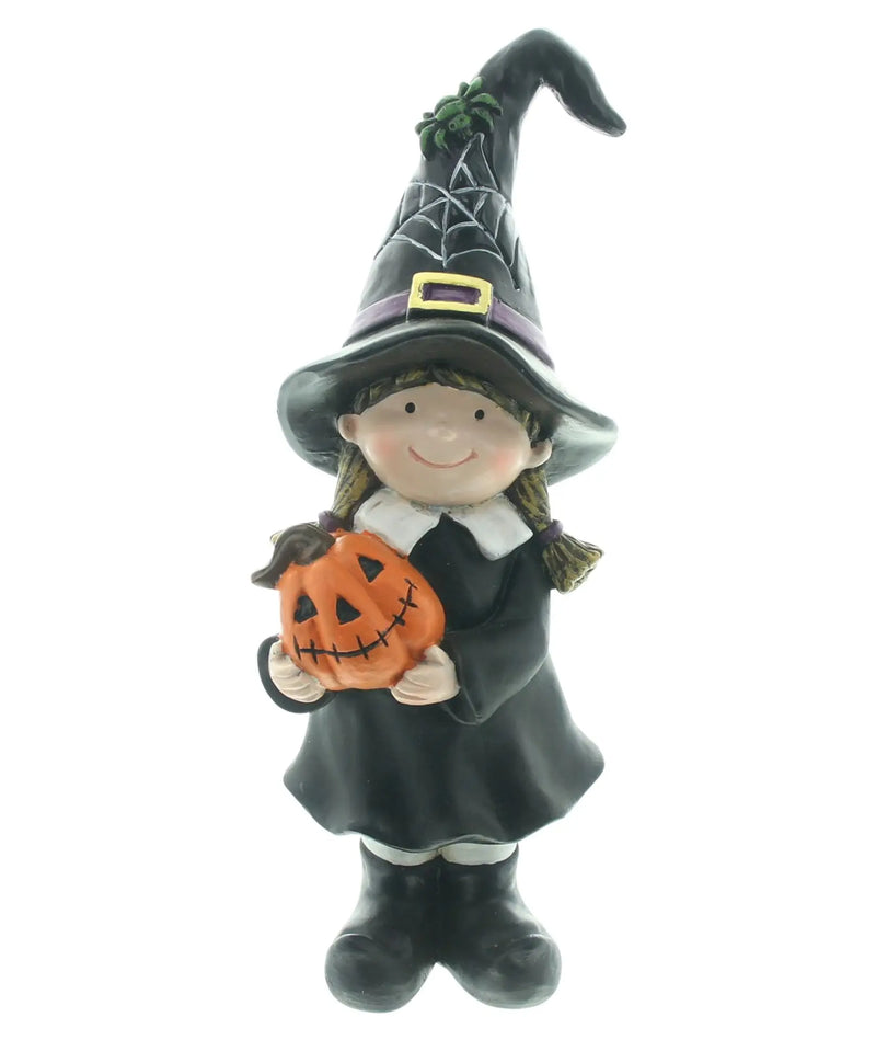 Streghetta Halloween con Zucca H 27 cm