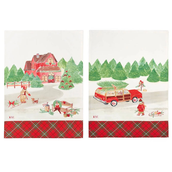 Christmas Canvas “Christmas Card” Cloth Clouds