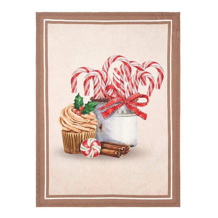 Candy Tea Towel 50×70 cm Christmas Card - Fabric Clouds