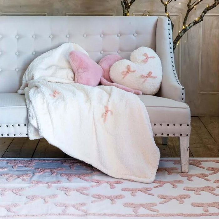 Tappeto Fiocchi Rosa 120×180 cm Blanc Mariclò