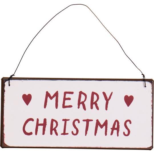 Targa merry christmas con cuori  Ib laursen