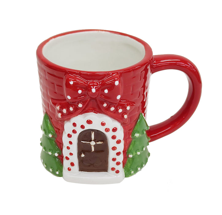 Tazza Natalizia Portone con fiocco