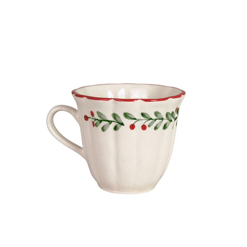 Tazza Mirtilli Dipinta a Mano in Ceramica Strömshaga – 10,5×8,9 cm