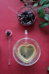 Tazza Dell'amore a sagoma cuore Refrigerante Vetro Borosilicato H7.5 Cm - Arredo Casa da Sogno